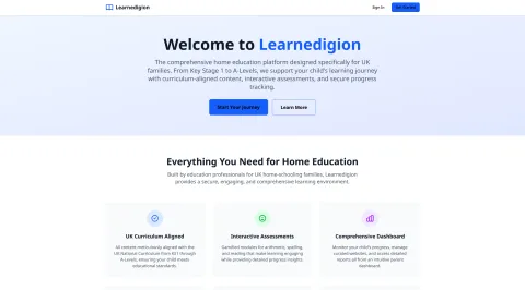 Learnedigion - Educational platform